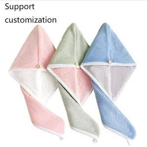 Double-Layered Woven Coral Fleece Reusable Eco-friendly Soft Comfortable Face Towel with Towel-Like Design for Women