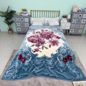 Double Layers Spring Winter Soft Warm Heavy Fluffy Weighted OEM Raschel Blanket