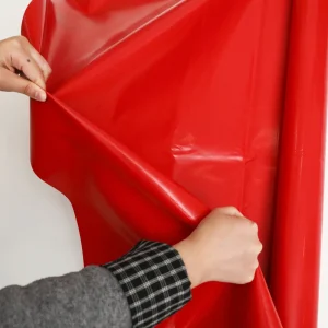 Double Red PVC Vinyl Tarpaulin Roll Waterproof Coated Polyester Fabric Roll
