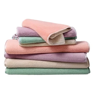 Double Side Lint Free Kitchen Dishcloths Microfiber Towel Super Absorbent Cleaning Cloths Rags Kitchen Dish Cloths