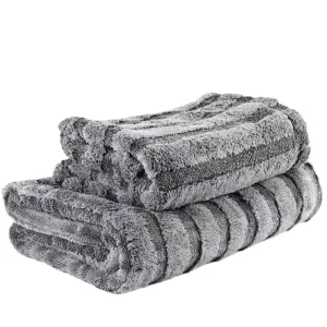 Double Side Twisted Loop Car Wash Towel Edgeless Design with Plush Pile and Lint Free Cloth for Drying and Detailing