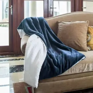 Double Sided 3 Season Fleece Warm Throws Sheets Double Bed Blankets Compact Pattern Customized Color Unisex Gifts