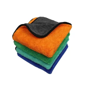 Double Sided Composite Coral Fleece Car Towel Super Absorbent Lint Free Auto Detailing Drying Cleaning Cloth