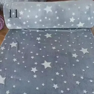 Double Sided Flannel Luminous Blanket Glowing Fluorescent Summer Office Air Conditioning Throw for Children Home Use