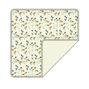 Double Sided Infant Receiving Blanket Wildflower Print Nursery Throw Wrap Stroller Swaddle Blanket Newborn Baby Bed Use