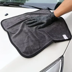 Double Sided Microfiber Car Wash & Drying Towel 16x16cm Super Absorbent Quick Dry for Auto Detailing