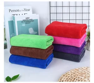 Double Sided Microfiber Car Wash Towel Medium Thickness Strongly Absorbent for Car Cleaning