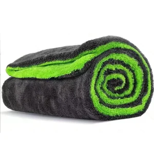 Double Sided Microfiber Car Washing Towel Water Absorbent Thickened Dual Use Cleaning Cloth China Factory Direct