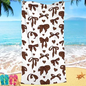 Double Sided Printed Beach Towel High Absorption Reusable Summer Beach Towel