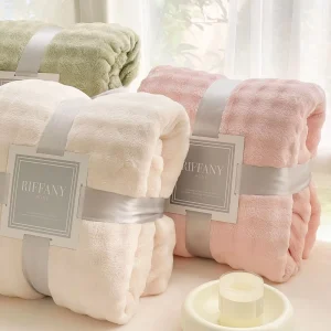 Double Sided Raschel Flannel Blanket Cross Border Coral Fleece for Winter Use Small Size for Foreign Trade