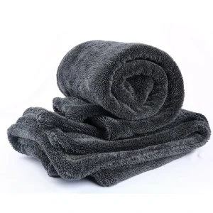 Double Sided Twisted Loop Microfiber Car Towel Lint Free Scratch Free Super Absorbent Auto Detailing Drying Cloth Car Wash Towel
