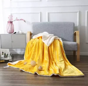 Double Sided Ultra Plush Throw Polar Fleece Sherpa Blanket Mink Blankets