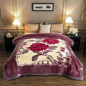 Double Thick Chunky Soft Bed Sofa Turkish Home Blanket Custom Warm Luxury Heavy Raschel Blankets for Winter Queen Size