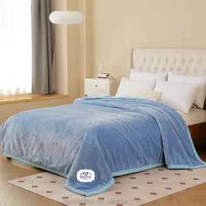 Double Thick Winter Soft SOLID Blanket Thicker and Warmer King Size Raschel Blanket for Bed