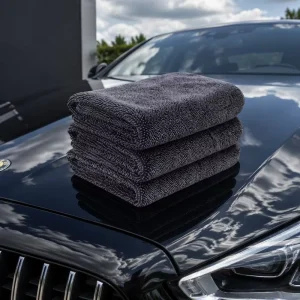 Double Twisted Loop Car Drying Cloth Ultra Absorbent Lint Free Heavyweight Auto Care Export Manufacturer