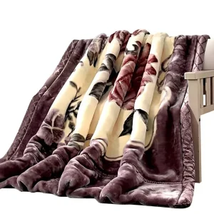 Double-layer Thickened Raschel All-season Lightweight Warm Mattress Cover Wedding Red Air Conditioning Blanket