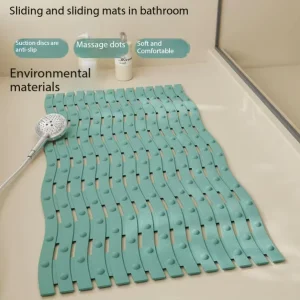 Double sided Non Slip Bathtub Mat Multicolored Shower Mat with Suction Cups Hollowed out Anti drop Massage Pad for Bathroom