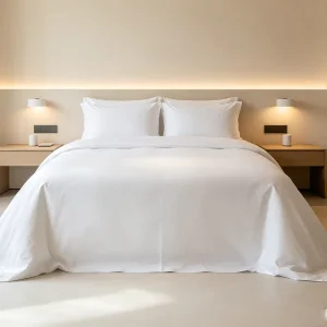 Drap De Lit En Coton 100% Cotton Non-pilling Bedding Set for Hotel Hospitality Wedding