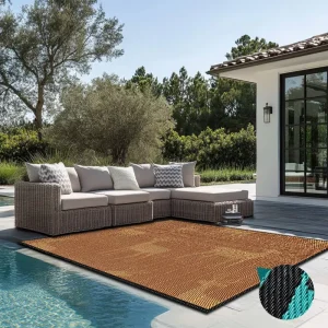 Dropshipping Outdoor Runner Rugs Resistant to Fading Poolside Garden Outdoor Rug Waterproof Carpet Patio Outdoor Woven Carpet