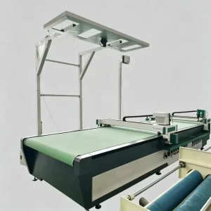 Dual Beam Digital Knife Cnc Cutting Machine for Fabric Carpets Floor Mats PU Non woven Textile