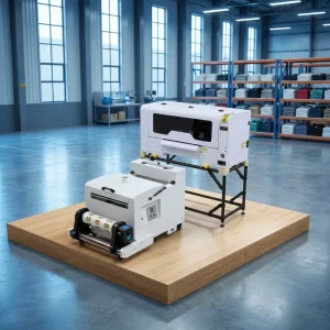 Dual I3200 Dual XP600 A3 DTF Printer 37 Cm Direct Transfer Film Printer with DTF Shaking Powder Machine for T Shirt