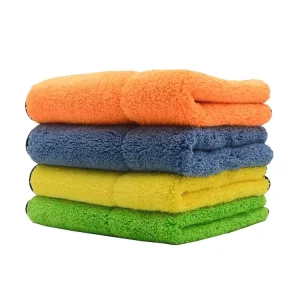 Dual Sided 800gsm Coral Fleece Microfiber Quick Dry Absorbent Towel Absorbent Auto Detailing Drying Cloth Towel