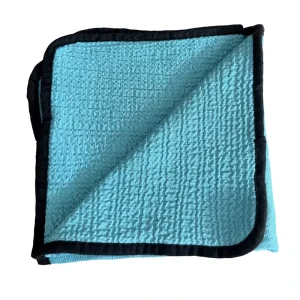 Dual Sided Microfiber Car Drying Towel Waffle Weave& Plush Polishing Cloth Lint Free for Auto Detailing Glass Cleaning