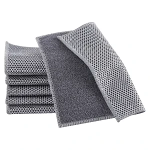 Dual Sided Wire Scrubbing Dishwashing Cleaning Rags Cleaning Dish Cloths Kitchen Towel