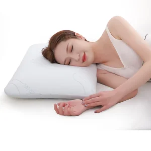 Dual Use Modern Cotton Memory Foam Pillow Custom Processing Winter Summer Neck Support Anti Static Geometric Pattern Bed Pillows