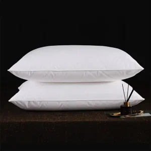 Duck Feather Pillow All Season Double Needle Stitch Pillows 4 5 Star Hotels for Hotel Resort