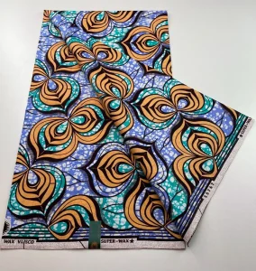 Durable 100% Cotton Textile for Interior Decor Curtains Tablecloths Ethnic Pattern Ankara Wax Printed Fabric