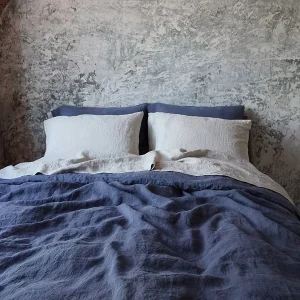 Durable 100% Organic French Linen Duvet Bedding Set Flax Bed Linen Comforter Set