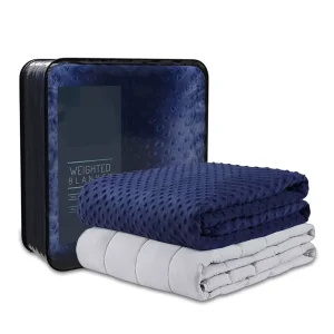 Durable 7 Layer Polyester Micro Glass Beads for Weighted Blanket with Korean Style Quilted Solid Washable Minky Plush Cover