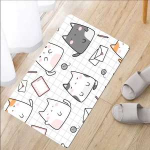 Durable Anti Slip Customizable PVC Shower Bath Floor Mat