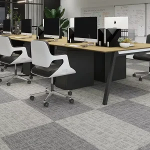Durable Blended Yarn Water Resistant Antimicrobial Washable PVC Backing Modular Office Floor Carpet Tiles