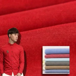 Durable Breathable Yarn Dyed T C Cloth Colorfast Polyester Cotton Blend Fabric for School Uniforms and Workwear