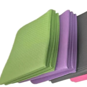 Durable Colorful TPE Yoga Mat Non Slip Eco Friendly Foldable for Gym Home Workout Portable Exercise Training Cushion