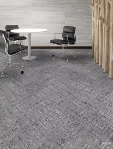Durable Commercial Washable Cushioned Thick 33*100cm Polypropylene Office Carpet Tiles Machine Made PE Backing Fireproof