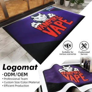 Durable Custom Printed Door Mat with Personalized Design Floor Mat for Business Entrance for Shop