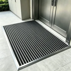 Durable Customized Anti Slip Aluminum Alloy Entrance Door Mat Floor Carpet Dust Proof Aluminum Matting