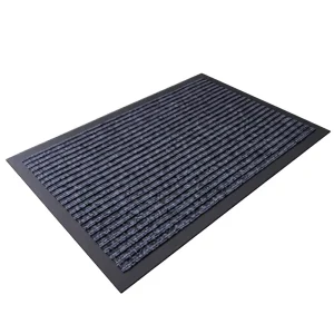 Durable Factory Customized Anti-Slip Polyester Entrance Carpet Mat with PVC Backing Indoor/Outdoor Floor Door Mat
