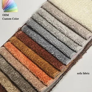 Durable High Density Persian Velvet Sofa Fabric Manufacturer 330gsm Upholstery Home Deco Material with Pongee Backing Furniture