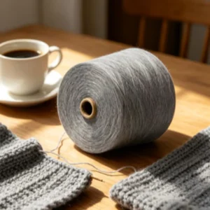 Durable High Tenacity 32S 5 Recyclable Polyester Knitting Yarn for Sewing Thick Socks and Textiles
