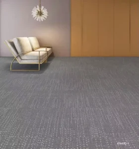 Durable Home Office Carpet Tiles 50x50cm Thick Polypropylene Cushioned Sound Absorption Fireproof Water Resistant Anti Slip Pet