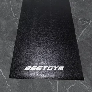 Durable Indoor Exercise Accessories Non Slip Cushioned PVC Rubber Floor Mat Treadmill Bike Protection 6mm Shock Reducing