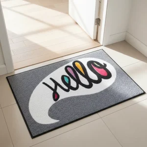 Durable Indoor Outdoor Door Mat Washable Rubber Backing Nylon Tufted Custom Logo Printed Floor Mat