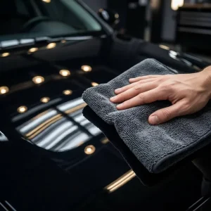 Durable Lint free High low Pile Microfiber Car Wash Cloth Super Absorbent Microfiber Detailing Towel for Car Surface Cleaning