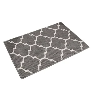 Durable Non Slip Absorbent Dirt Resist Loop Pile Plain Entrance Rug Machine Washable Low Profile Door Mat for Entryway