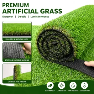 Durable Realistic Artificial Grass Carpet UV Resistant Indoor Outdoor Garden Turf Factory Direct