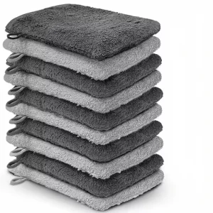 Durable Soft Face Mitten Bath Spa Terry Washcloths Lot of 10 100% Cotton Home Use 15x20cm